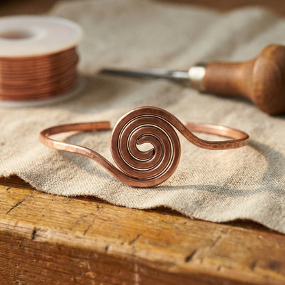 Vera's Coil Copper Anklet