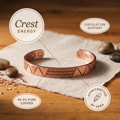 Vera's Crest Copper Bracelet