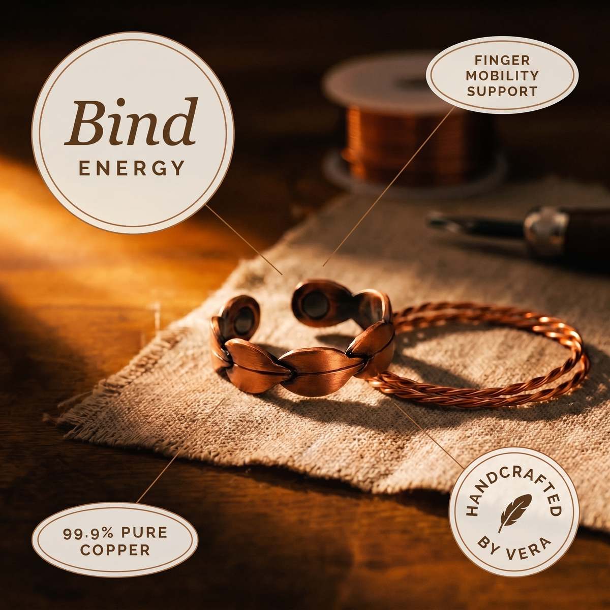 Vera's Bind Copper Ring