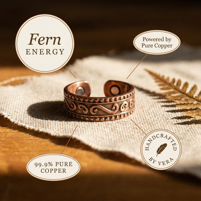 Vera's Fern Copper Ring
