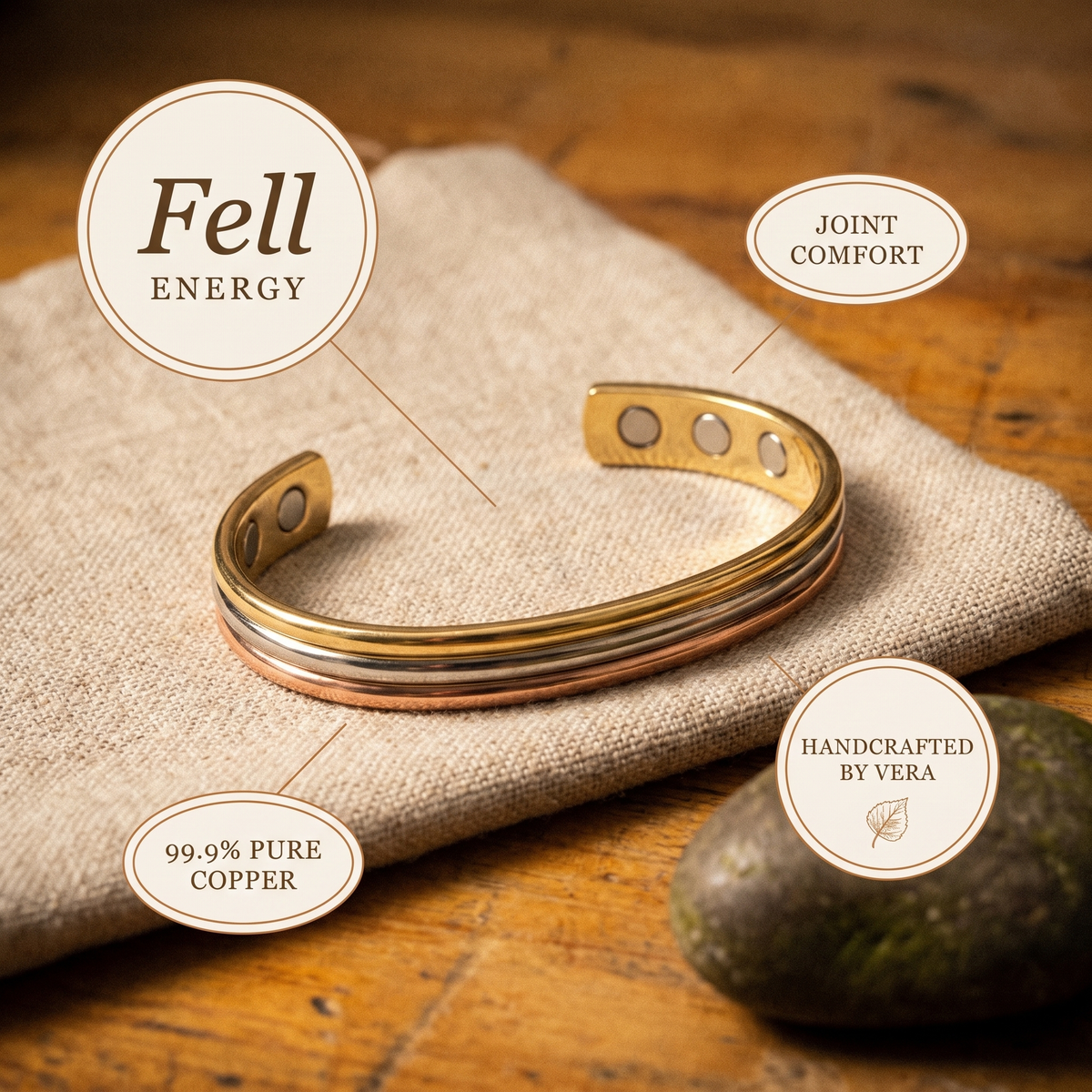 Vera's Fell Copper Bracelet
