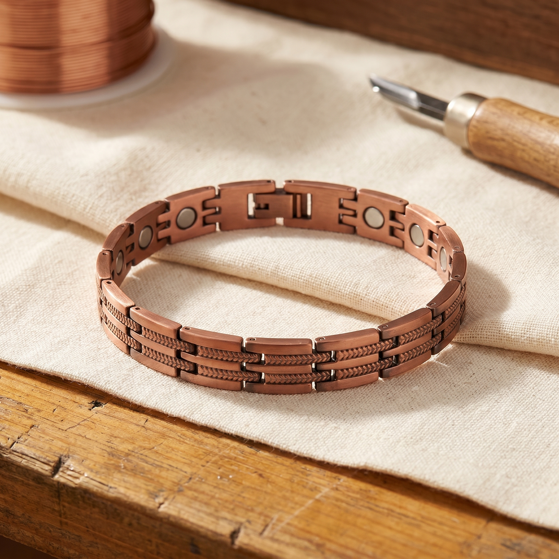 Vera's Pike Men's Copper Bracelet
