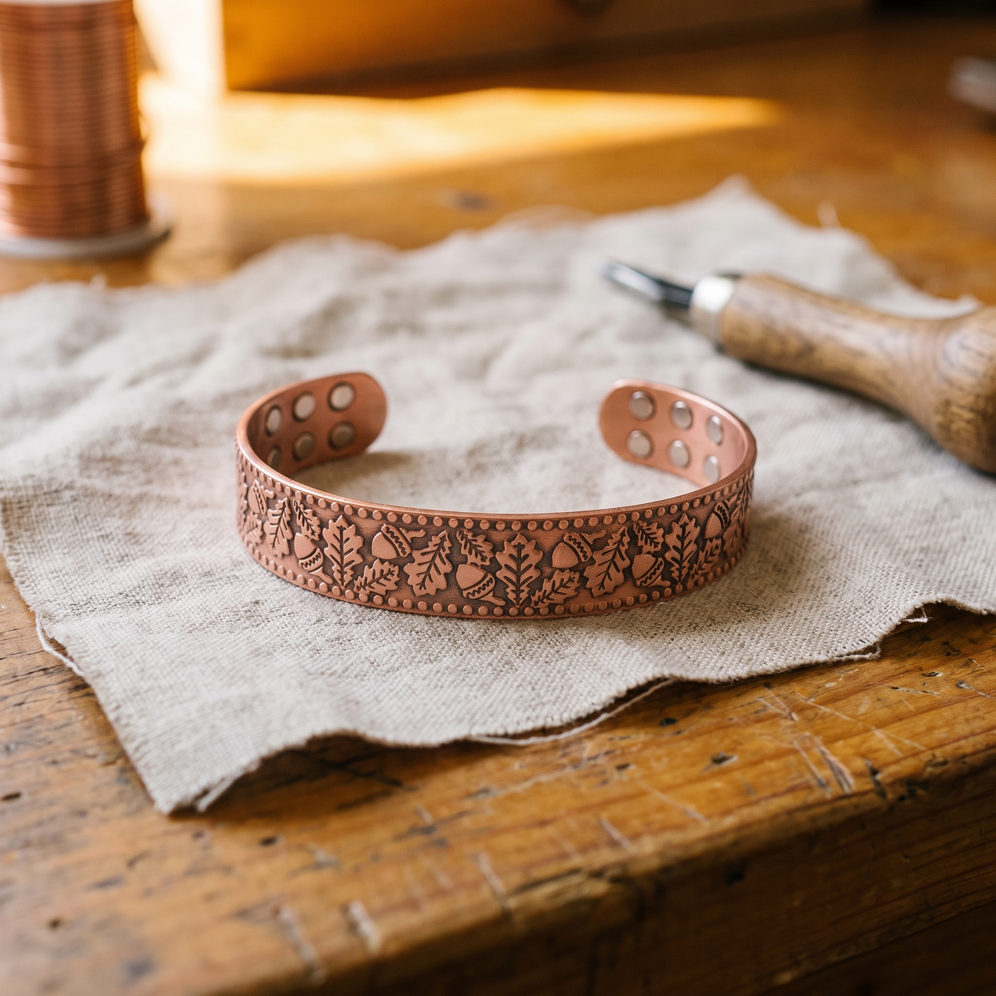Vera's Timber Copper Bracelet